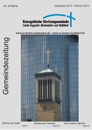 G emeindezeitung - Ev. Kirchengemeinde Sankt Augustin ...