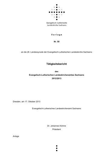TÃ¤tigkeitsbericht des Landeskirchenamtes 2012/2013 (PDF ...