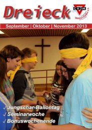 pSeminarwoche pBonuswochenende pJungschar-Ballontag - CVJM ...