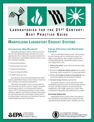 MANIFOLDING LABORATORY EXHAUST SYSTEMS - I2SL