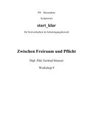 start_klar Zwischen Freiraum und Pflicht