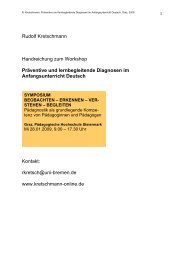 Handreichung zum Workshop - Pädagogische Hochschule Steiermark