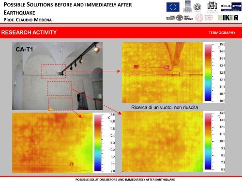 possible solutions before and immediately after earthquake ...