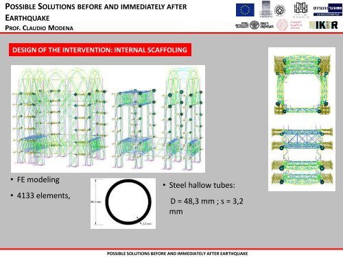 possible solutions before and immediately after earthquake ...