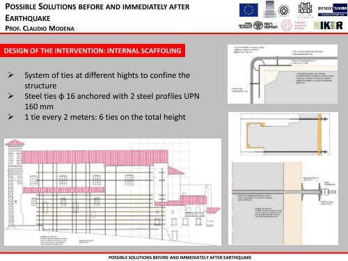 possible solutions before and immediately after earthquake ...