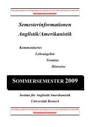 Sommersemester 2009 - Institut fÃ¼r Anglistik/Amerikanistik ...