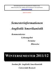 Wintersemester 2011/12 - Institut fÃ¼r Anglistik/Amerikanistik ...