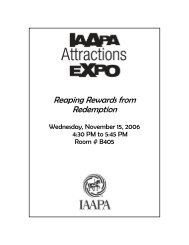 Reaping Rewards from Redemption Handout -2 (Size: 61kb) - IAAPA