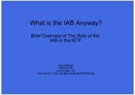 What is the IAB Anyway? - Internet Architecture Board