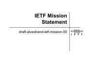 IETF Mission Statement