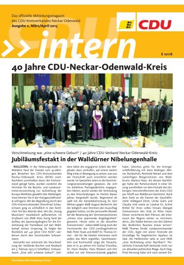 Ausgabe 2 - CDU Neckar-Odenwald