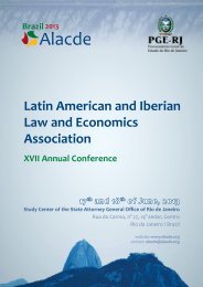 Latin American and Iberian Law and Economics Association - Alacde