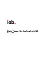 Digital Video Ad Serving Template (VAST) guidelines - IAB