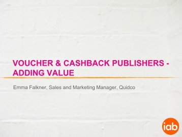 Voucher & Cashback Publishers - IAB UK