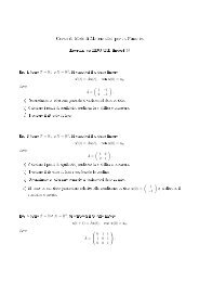 Corso di Metodi Matematici per la Finanza Esercizi su EDO/DE ...
