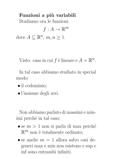 e lineare e A - Istituto per le Applicazioni del Calcolo &quot;Mauro  Picone&quot;