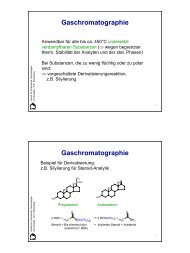 Gaschromatographie Gaschromatographie