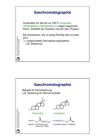 Gaschromatographie Gaschromatographie