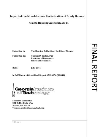 Atlanta Housing - Georgia Institute of Technology