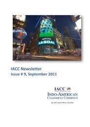 Issue 9 - September 2011 - Indo-American Chamber Of Commerce