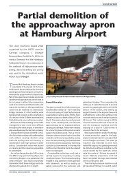 Partial demolition of the approachway apron at Hamburg Airport