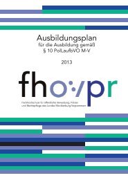 Ausbildungsplan Â§ 10 PolLaufbVO M-V 2013 (1.01 ... - Fh-guestrow.de