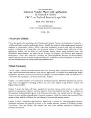 Review of the book Advanced Number Theory with Applications