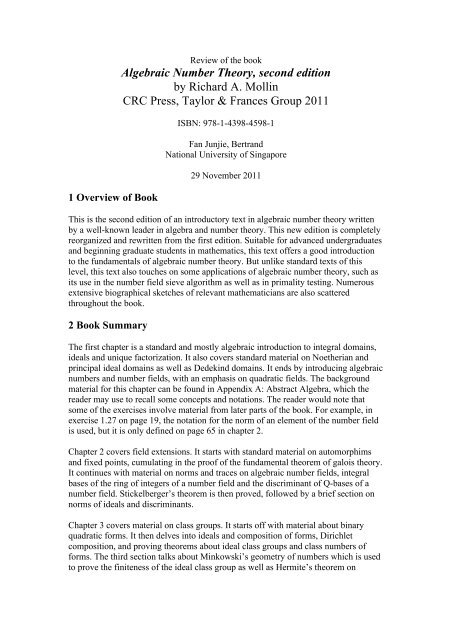 (National University of Singapore).