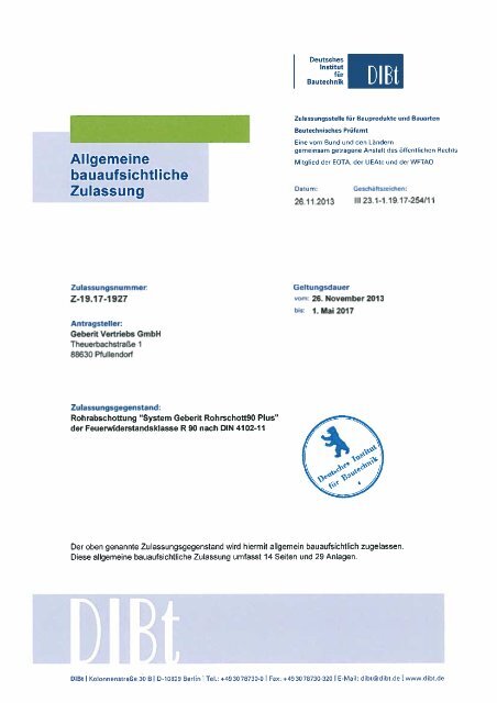 Allgemeine - Geberit