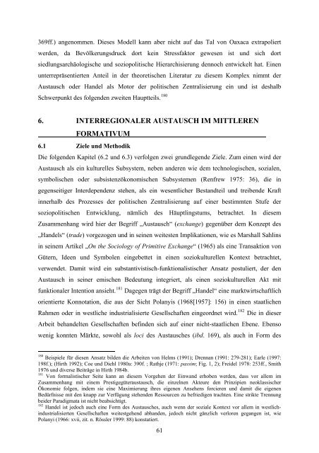 Regionale Siedlungshierarchien und interregionaler Austausch