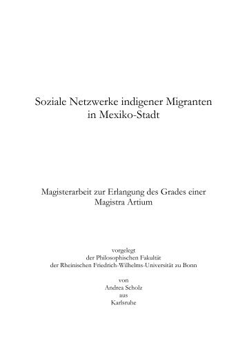 Soziale Netzwerke indigener Migranten in Mexiko-Stadt