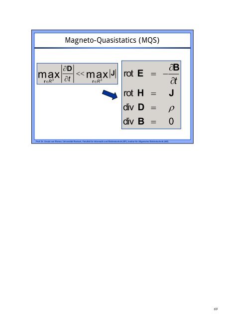 Institut für Allgemeine Elektrotechnik, Uni Rostock - Universität ...
