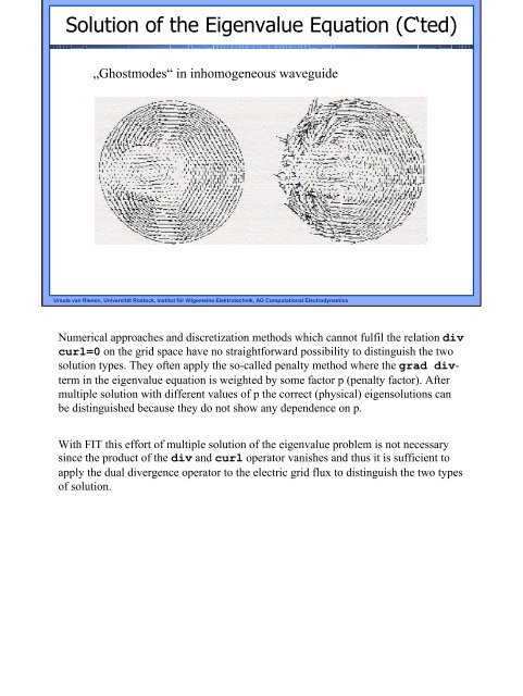 Curl-Curl-Eigenvalue Equation - Institut für Allgemeine ...