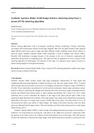 Synthetic Aperture Radar (SAR) images features clustering using ...