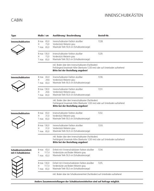 CABIN PLANUNGSRASTER - Edilportale