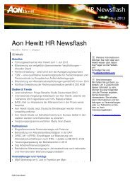 Aon Hewitt HR Newsflas HR Newsflash HR Newsflash HR Newsflash