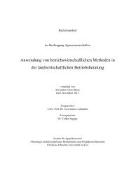 Anwendung von betriebswirtschaftlichen Methoden in der ...