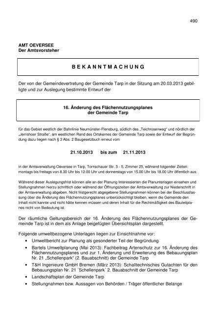 [PDF] Dokument ansehen - Amt Oeversee