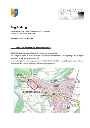 Entwurf BegrÃ¼ndung - Eggenstein-Leopoldshafen