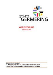 4. Ã„nderungFNP ErlÃ¤uterung 18.06.2013 - Stadt Germering