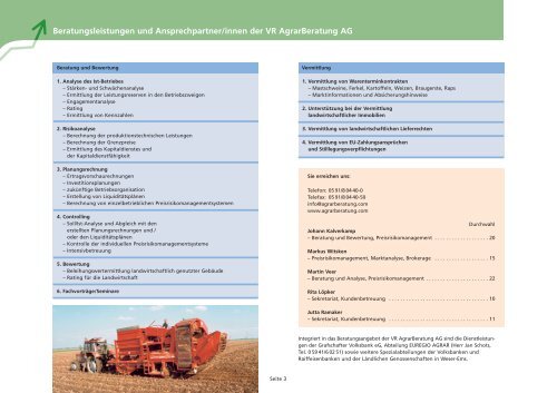 Landwirtschaft im Fokus â€“ das Beratungsnetzwerk in Weser-Ems