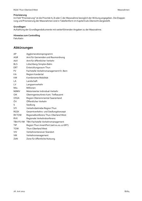 Erlaeuterungsbericht mit Anhang Stand Entwurf vom 28 ... - Thun