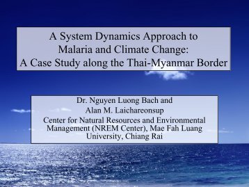 A System Dynamics Approach to Malaria and Climate Change: A ...