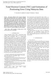 Total Electron Content (TEC) - International Association of Engineers