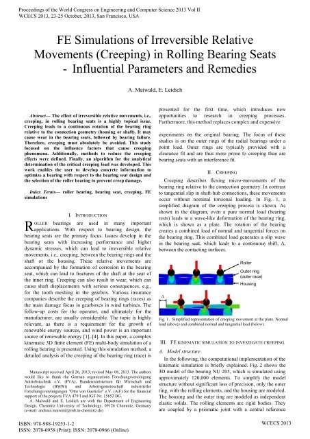 Online Full Text - International Association of Engineers