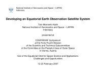 Developing an Equatorial Earth Observation Satellite System