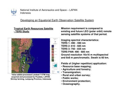 Developing an Equatorial Earth Observation Satellite System