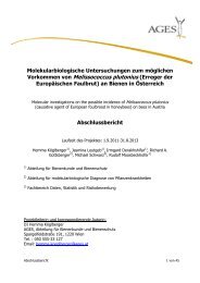 Abschlussbericht (pdf) - AGES