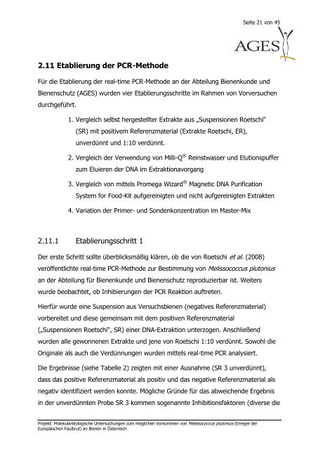 Abschlussbericht (pdf) - AGES