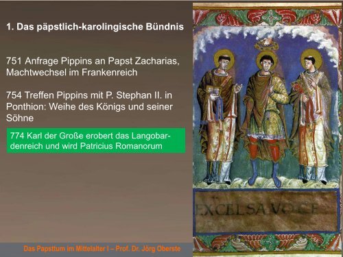 Das Papsttum im Mittelalter I â€“ Prof. Dr. JÃ¶rg ... - joerg-oberste.de